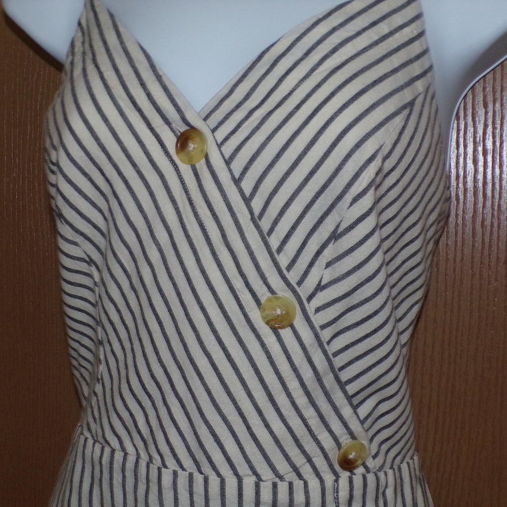 Nwot Maurices Stripe Button Front Wrap Dress - image 5
